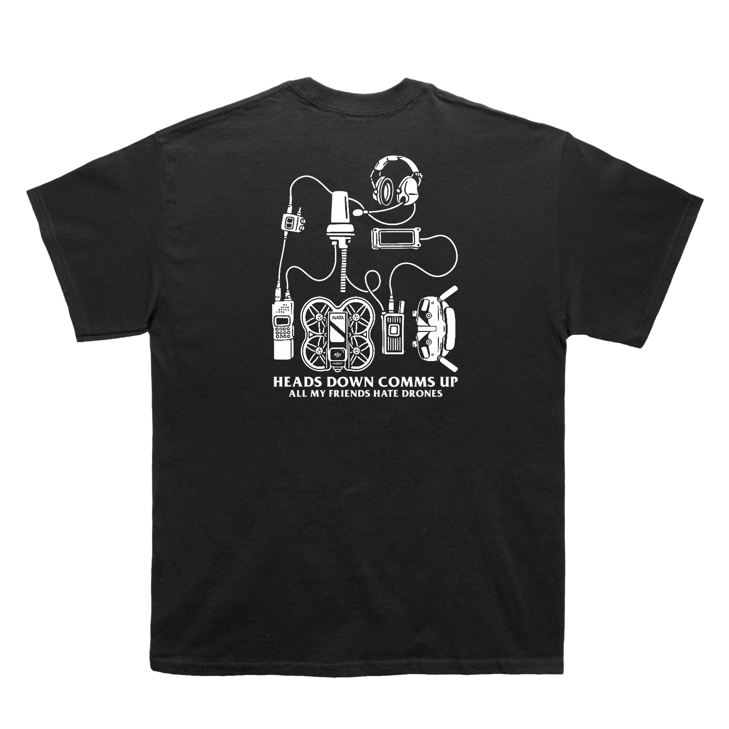 AMFHD X HEADS DOWN COMMS UP TEE